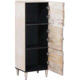  Visoka ploča Bijelo 40 x 33 5 x 110 cm Čvrsto drvo manga - Bijelo | shoptok.hr