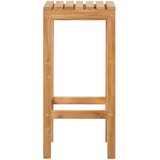 Barska stolica 2 pcs Prirodna 35 x 35 x 75 cm Čvrsto teak drvo | Eponuda.com