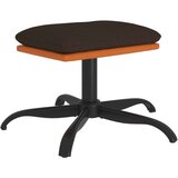  Stolček za noge rjav 60x60x36 cm blago in umetno usnje, (20772394) | Shoptok.si