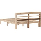  Okvir za krevet s uzglavljem 150 x 200 cm borovina | shoptok.hr