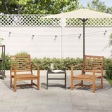  Stolica 2 Komad Smeđa 65 x 60 x 76,5 cm Čvrsto teak drvo | shoptok.hr