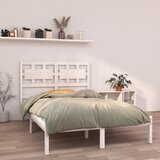Furnova Posteljni okvir bel iz trdnega lesa 120x190 cm, (21940663) Cene
