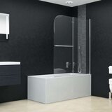  Zložljiva pregrada za tuš z 2 paneloma ESG 120x140 cm, (21027877) | Shoptok.si