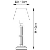  Endon 114849 - LED prigušiva punjiva stona lampa MORTON LED/1,5W/5V mesing/bež | Eponuda.com