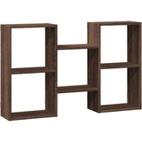 vidaXL Stenska polica rjavi hrast 96x18x60 cm inženirski les | Shoptok.si