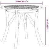  Vrtni stol Ø 85 cm od masivnog bagremovog drva | shoptok.hr