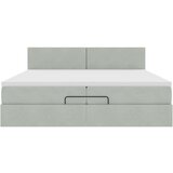  Ottoman krevet s madracem svijetlo sivi 200x200 cm baršun | shoptok.hr