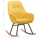  Stolica za ljuljanje od tkanine boja senfa | Eponuda.com
