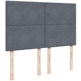 vidaXL Otomanski krevet s madracima tamnosivi 140x190 cm baršunasti | shoptok.hr