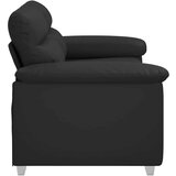  Dvosjed Kauč Crni 120 cm Implicitna koža - Crna 120 cm | shoptok.hr