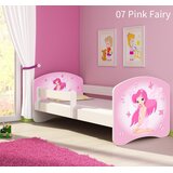  Otroška postelja ACMA z motivom, stranska bela 140x70 cm 07 Pink Fairy | Shoptok.si