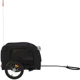 vidaXL Prikolica za bicikl za ljubimce crna od tkanine i željeza | shoptok.hr