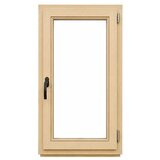  Leseno okno brez kljuke (80 x 120 cm, Smer odpiranja: Desno, Natur) | Shoptok.si