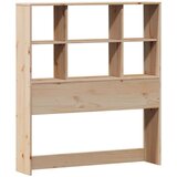 vidaXL Krevet s regalom za knjige bez madraca 90x200 cm od borovine | shoptok.hr