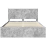  Konstrukcija postelje z vzglavjem Betonsko siva 150 x 200 cm, (5000103454) | Shoptok.si