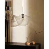 Kave Home Črna viseča svetilka s steklenim senčilom ø 34 cm Mao – | Shoptok.si
