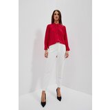 Moodo WOMEN'S TROUSERS L-SP-4019 OFF WHITE | Shoptok.si