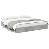 vidaXL Okvir kreveta s ladicama siva boja betona 180x200 cm drveni | shoptok.hr