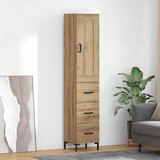 vidaXL Highboard Umjetnički hrast 34,5 x 34 x 180 cm Konstruirano drvo | shoptok.hr