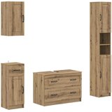  Set kupaonskih ormara od 4 dijela UTRECHT Hrast artisan | shoptok.hr