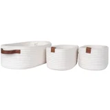 Tekstilne košare u setu 3 kom za kupaonicu 35x25x13 cm Jarana –
