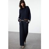 Trendyol Navy Blue Crop Striped Knitwear Sweater | shoptok.hr