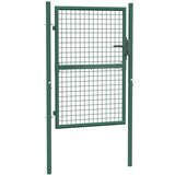 vidaXL Vrata za ogradu čelična 100 x 125 cm zelena | shoptok.hr
