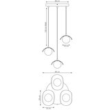  Visilica na sajli RITUAL 3xG9/8W/230V beo | Eponuda.com