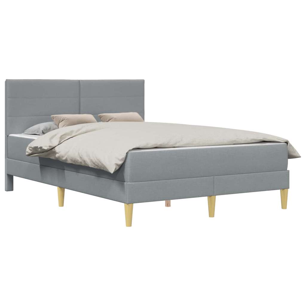  Okvir za krevet Svijetlo siva 160 x 200 cm Poliester | shoptok.hr