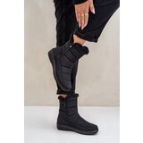 EVENTO PE1 Women's Snow Boots With Zipper And Fur Black Fiorittia | Eponuda.ba