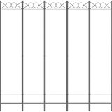 Sobna pregrada s 5 panela bijela 200 x 200 cm od tkanine | shoptok.hr