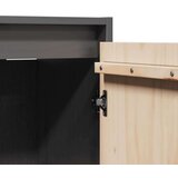  Zidni ormarići 2 kom sivi 30 x 30 x 100 cm od masivne borovine | shoptok.hr