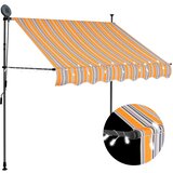 Tenda na ručno uvlačenje s LED svjetlima 100 cm žuto-plava | Eponuda.com