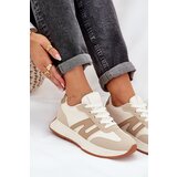 Boto Beige Women's Platform Sports Shoes Emidi | Shoptok.si