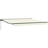 vidaXL Retraktilna tenda krema 400x300 cm blago - - Krem - 33.94 - 400x300 cm - 2025- | Shoptok.si