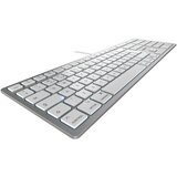 Cherry Tipkovnica KC 6000C Slim for Mac, srebrna, USB-C, UK-SLO g. | Shoptok.si
