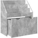 Polica za knjige za djecu Betonski sivi 60 x 29 5 x 69 cm | shoptok.hr