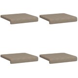 Jastučić za klupu 4 kom. Mikrovlakna Sivosmeđa Dubina 35 cm - Sivosmeđa 4 | shoptok.hr
