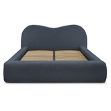 Bobochic Paris Tamno plavi tapecirani bračni krevet s prostorom za odlaganje s podnicom 140x190 cm Orlane – | shoptok.hr