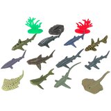  Set Marine Animals Sharks Figures 12pcs. Accessories in tube | shoptok.hr