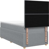  Boxspring krevet s madracem Svjetlosiva Jjedan Tkanina | shoptok.hr