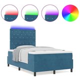 Box spring krevet Tamno plava 120 x 200 cm Baršun | shoptok.hr