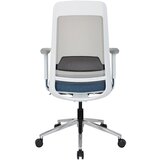 MID.YOU Pisarniški Stol Chiaro T1 White, Modra, Siva | Shoptok.si