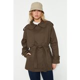 Trendyol Trench Coat - Khaki - Double-breasted