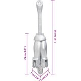 Sklopivo sidro srebrno 2,5 kg od kovanog željeza | Eponuda.com