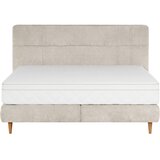 Welnova POSTELJA BOXSPRING 180 cm x 200 cm , tekstil bež | Shoptok.si