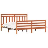  okvir za krevet 2 pcs vosak smeđa 180 x 200 cm | shoptok.hr