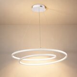 Brilagi-LED prigušiva luster na sajli TWISTER LED/75W/230V prečnik 70 cm bela + sa daljinskim upravljačem | Eponuda.com