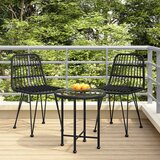 Maison Chic Vrtni Stoli - Stol za vrt 2 kosa črne barve 48x62x84 cm PE ratan JS499, (21877895) | Shoptok.si