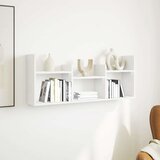 vidaXL Stenska omarica 100x18x40 cm bela inženirski les | Shoptok.si